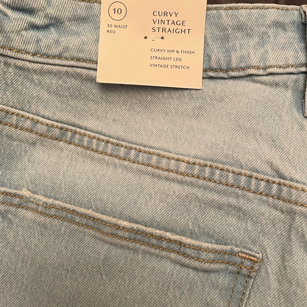 Women’s curvy fit high-rise vintage straight jeans - Picture 8 of 8